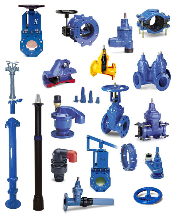 Продукция AVK (задвижки, арматура и фитинги для систем водоснабжения и канализации, пожаротушения и газа)